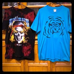 Ice cream, rocksmith skull tee LOT SZ L 2 for 1